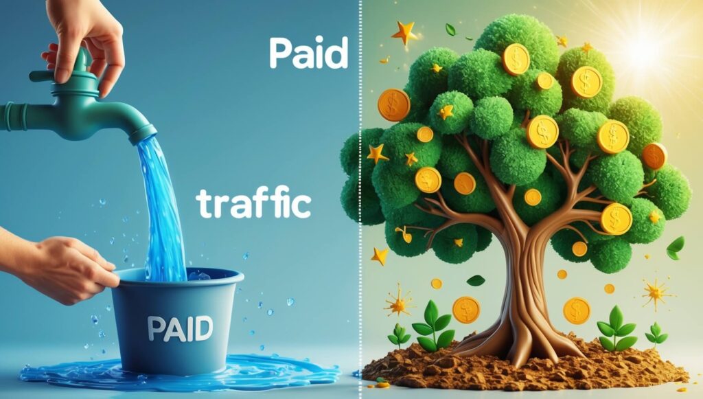 What is organic traffic 23