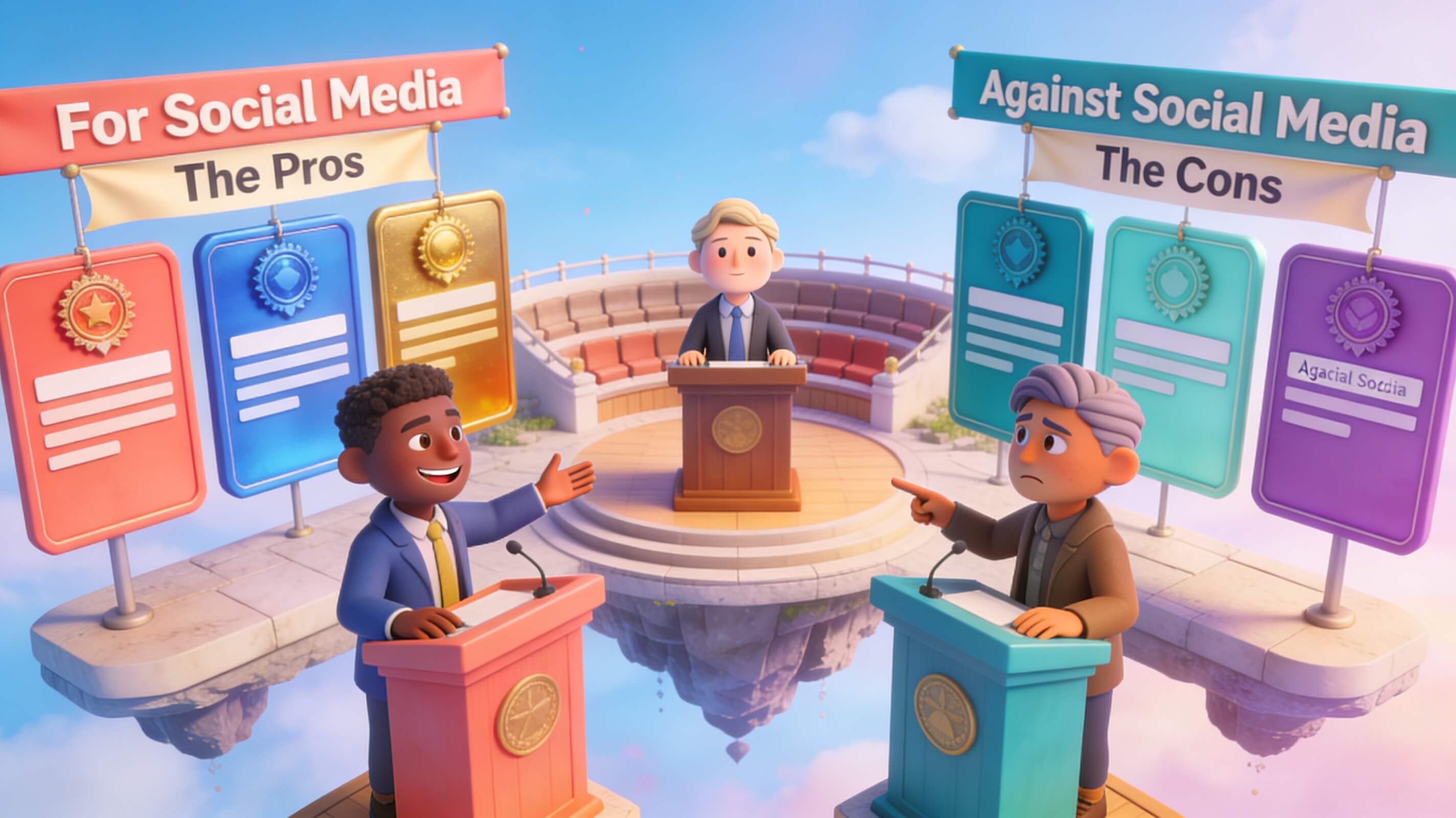 Pros and Cons of Social Media middle
